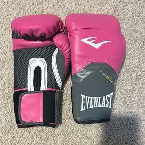 Everlast Pink and Gray Boxing Gloves